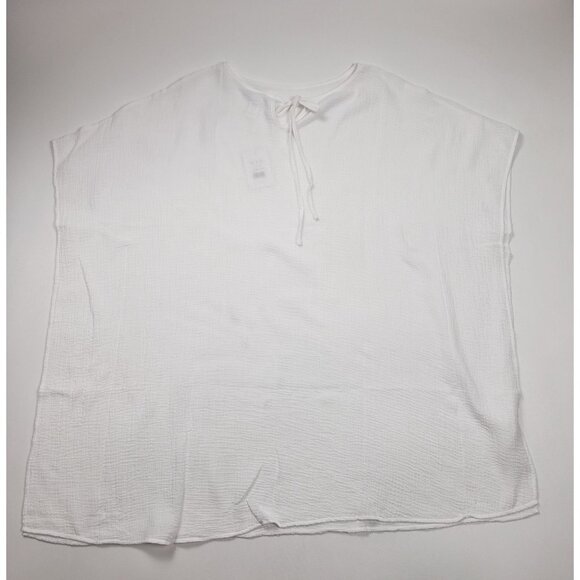 Andie Swim The Magdalena Kaftan Size S/M White Cotton Gauze Lightweight Cover-Up - Picture 14 of 16